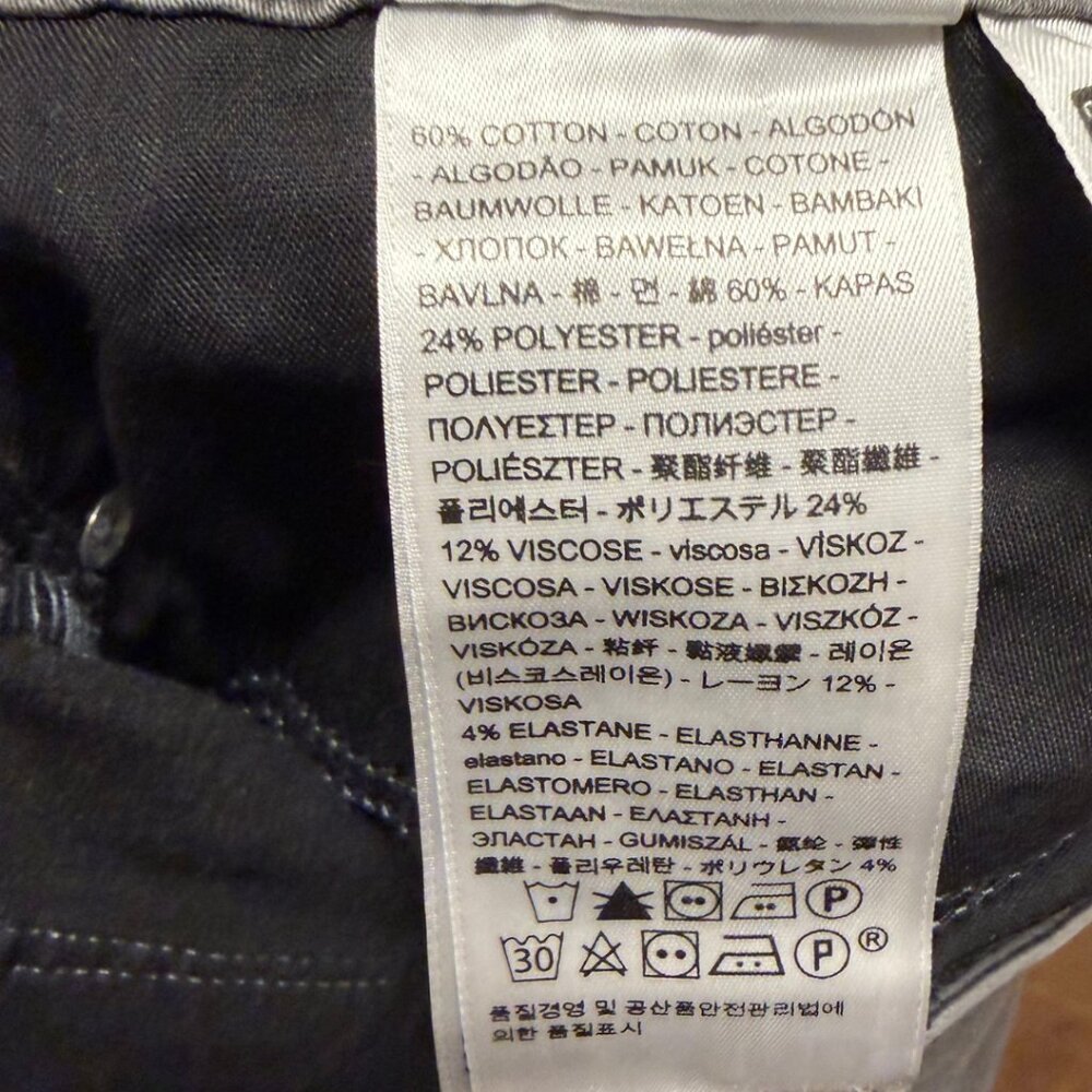 Levi’s 711 Skinny Jeans Women’s Size 33 Mid Rise Stretch Denim - Dark Gray - Picture 5 of 6